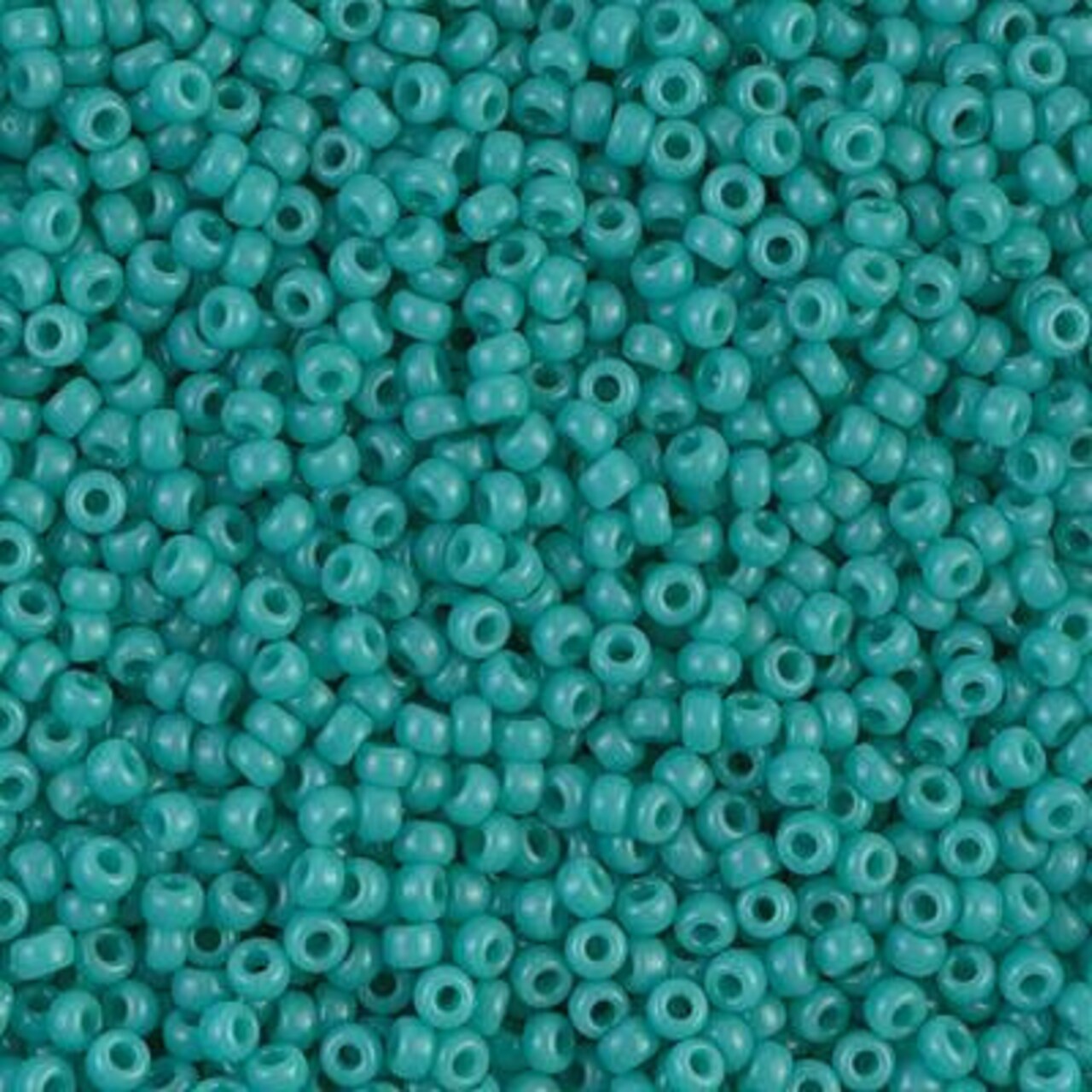 Miyuki 11 Round Seed Bead, 11-412, Opaque Turquoise Green, 13 grams